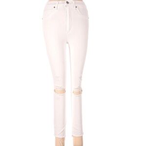 Abercrombie & Fitch White Skinny Jeans Distressed